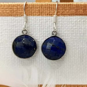 Paires de boucles d'oreilles en argent Lapis-lazuli