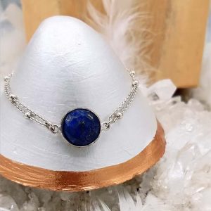 Bracelet en argent Lapis-lazuli