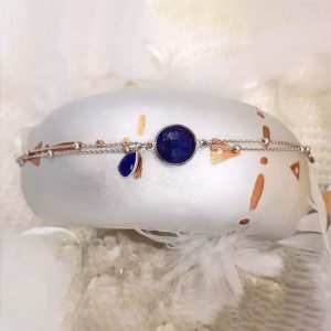 Bracelet en argent Lapis-lazuli