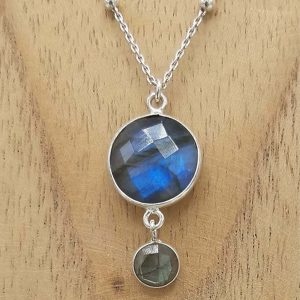 Collier en argent Labradorite