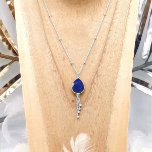 Collier en argent Lapis-lazuli