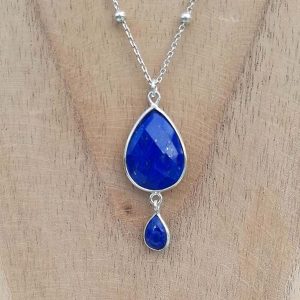 Collier en argent Lapis-lazuli
